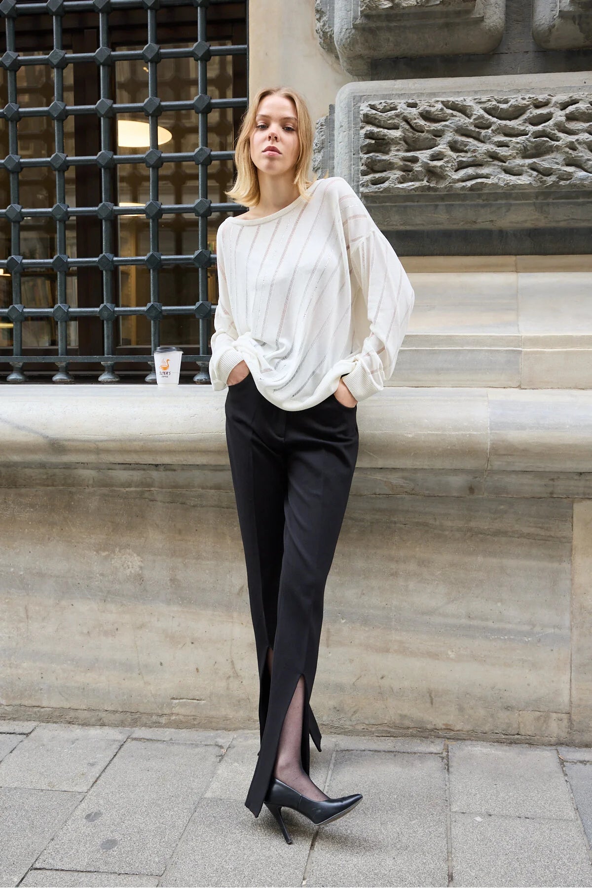 Kadın triko kazak yumuşak doku viskon ip geniş yaka 3514