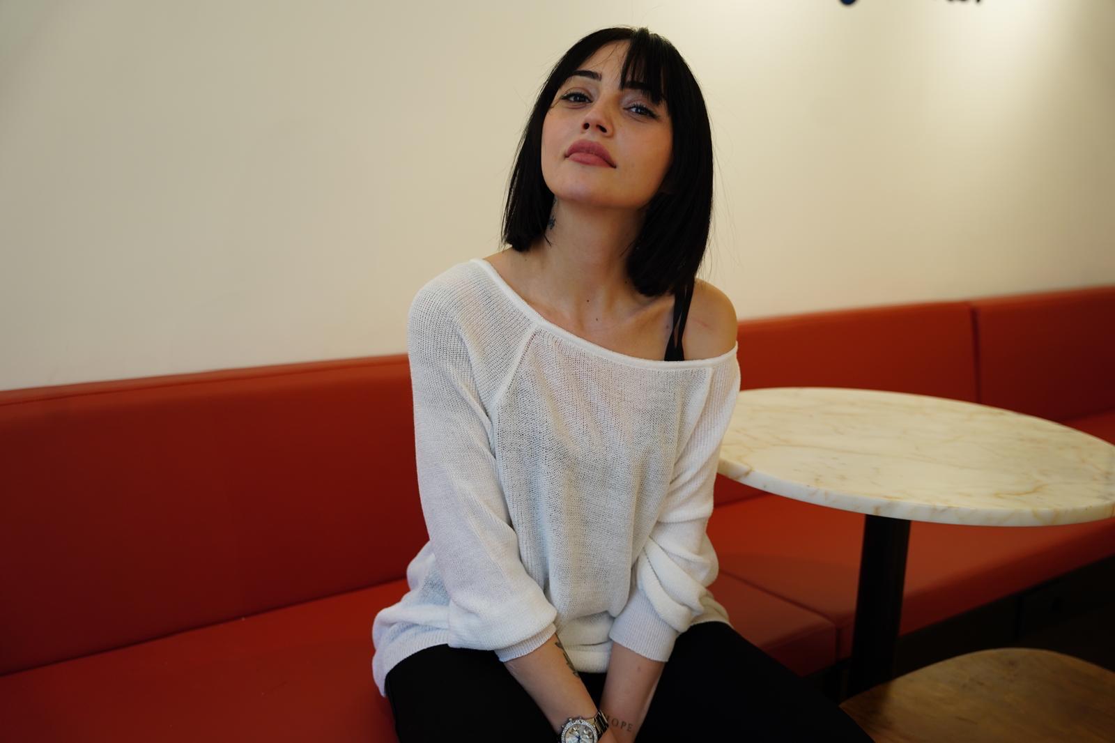 Kadın Giyim Bluz Triko Kazak Düşük Omuz Merserize Rahat Kalıp Örme Triko 3322