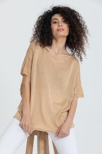 Kadın Triko Kazak Merserize V Yaka Basic Yumuşak Dokulu Rahat Kesim Ofis Stili 3347