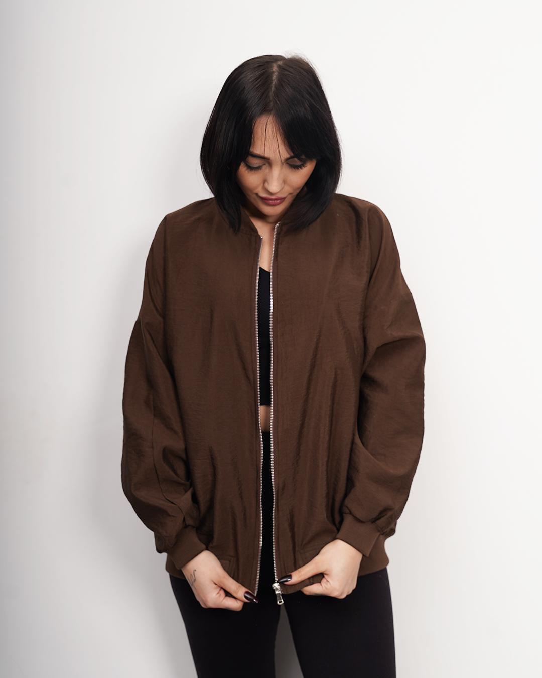 Baharlık Oversize Bomber Ceket-Mont 7501