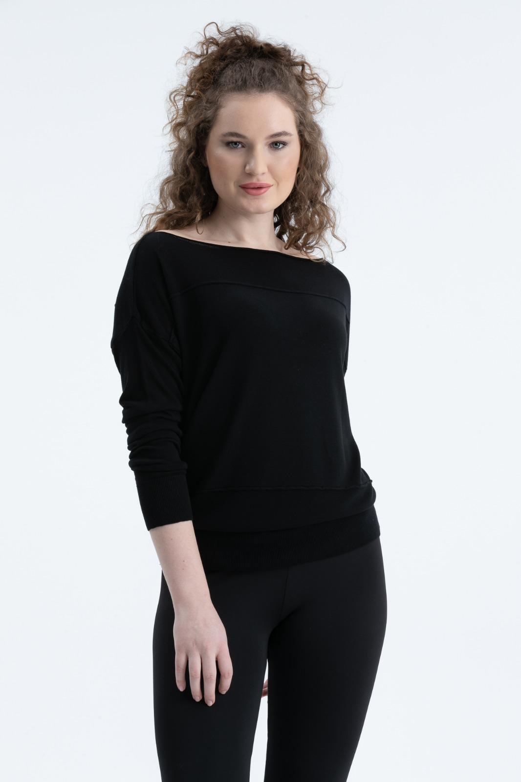 Kadın triko kazak Düşük Omuz İnce Viskon Triko Örme Kazak 8540