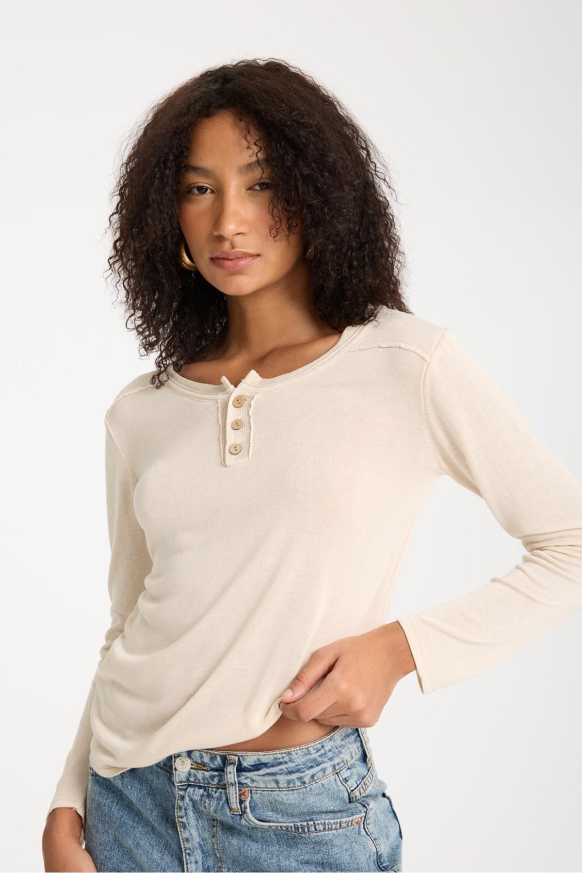 Kadın Giyim Kazak Viskon ince Triko Uzun Kol Patlı Düğmeli Rahat Kalıp Esnek ince Triko 3505