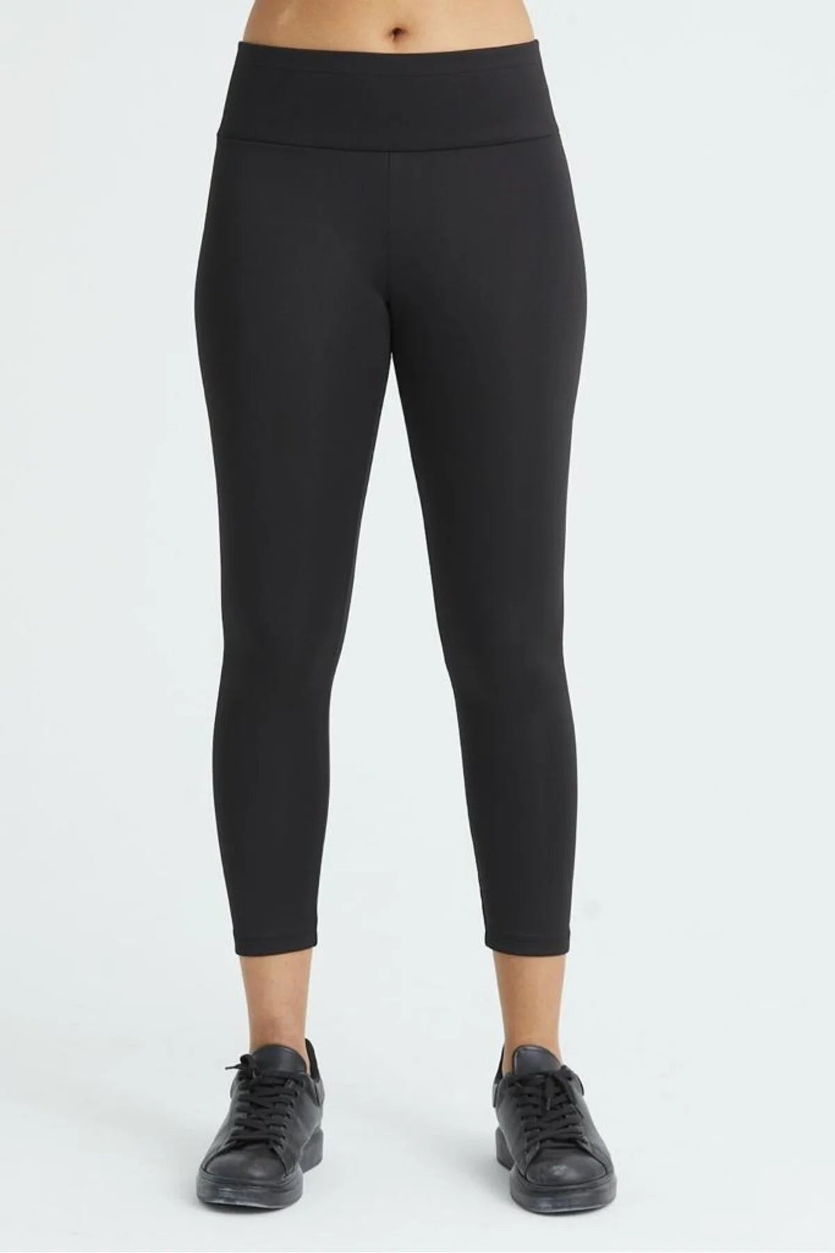 Kadın Likralı Hatları Belli Etmeyen Toparlayıcı Kumaş Tayt 323