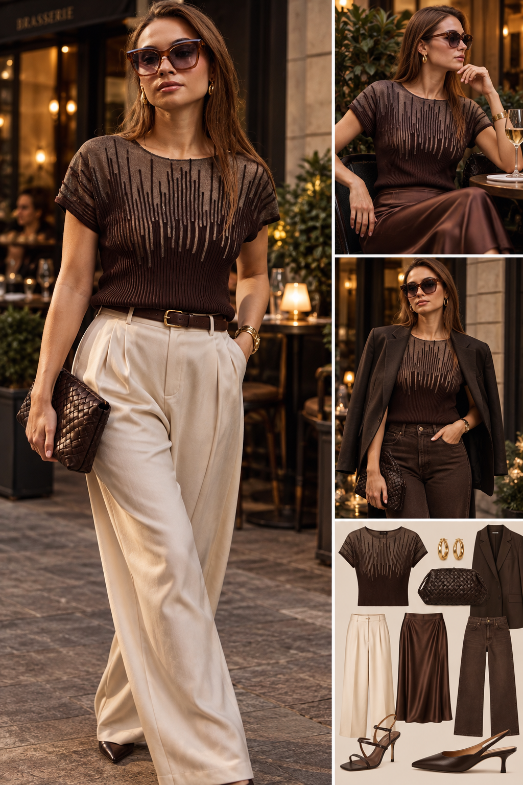 Transparan merserize bluz 3625