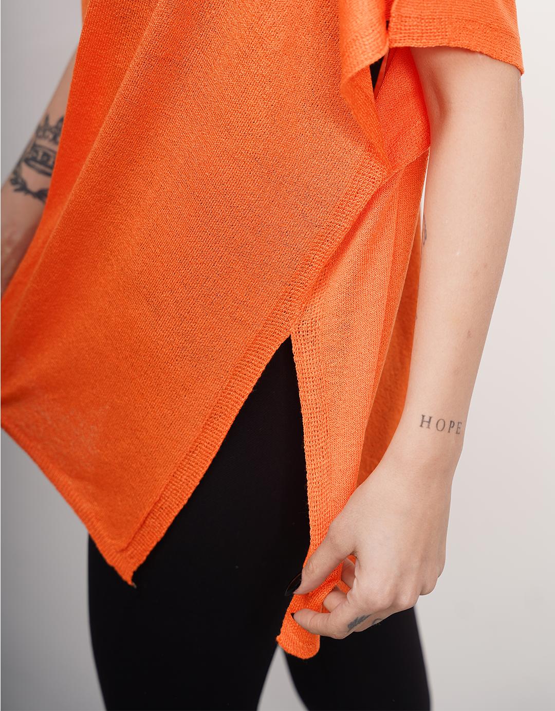 İnce Yazlık Merserize V Yaka Yanları Yırtmaçlı Bluz 3506