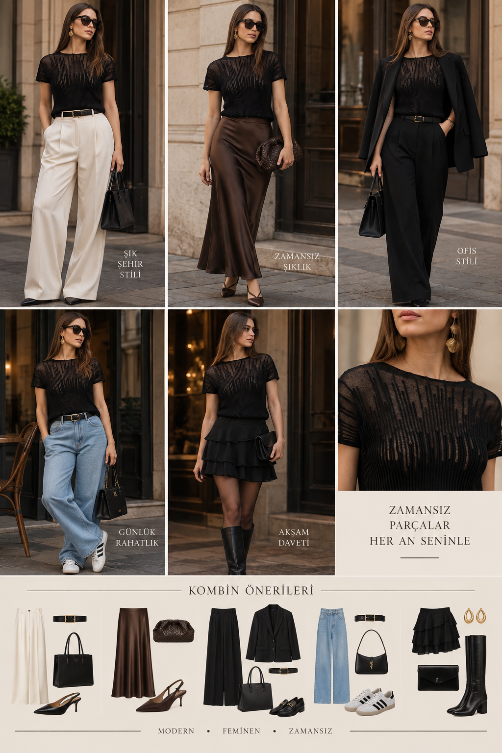 Transparan merserize bluz 3625
